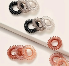 SPIRAL HAIR TIE pack