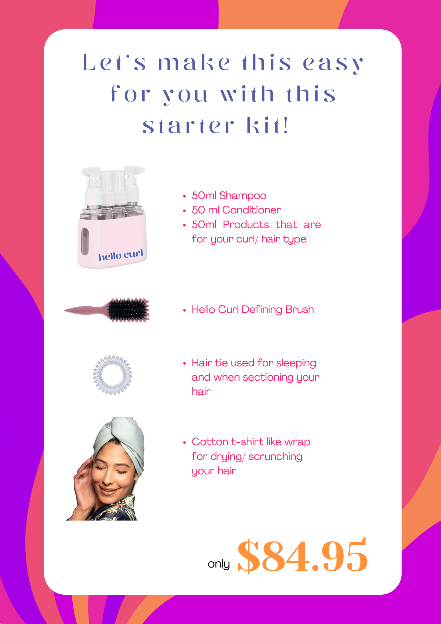 STARTER KIT -Curl Type 2C-3A – Hello Curl