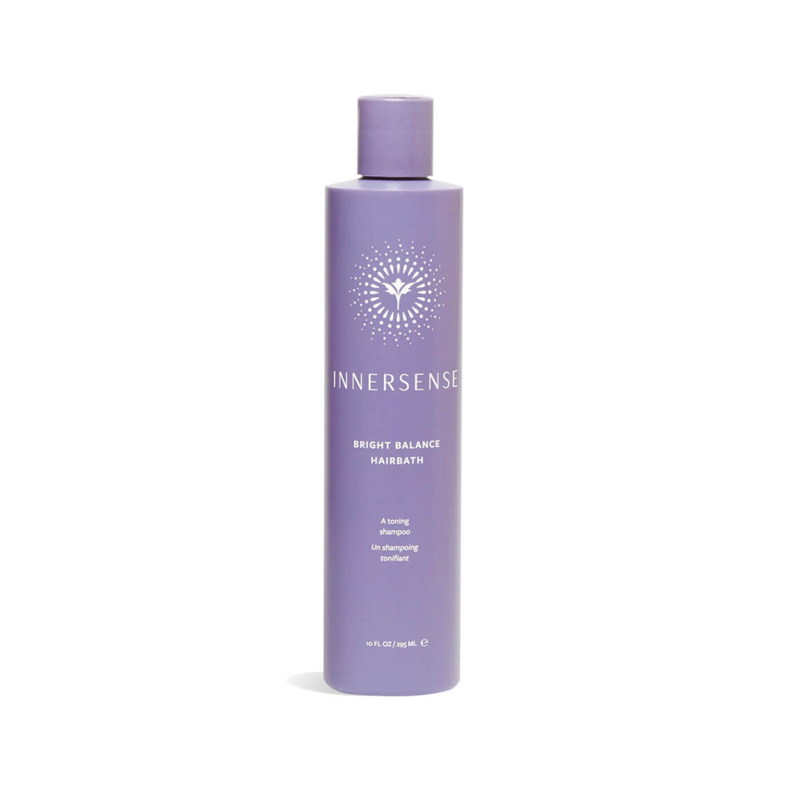 INNERESENSE- Bright Balance Hairbath Shampoo (Made with blonde and gray hues in mind, this Violet Shampoo works across all hair types and textures.)