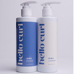 HELLO CURL Violet Shampoo + Conditioner Duo Pack